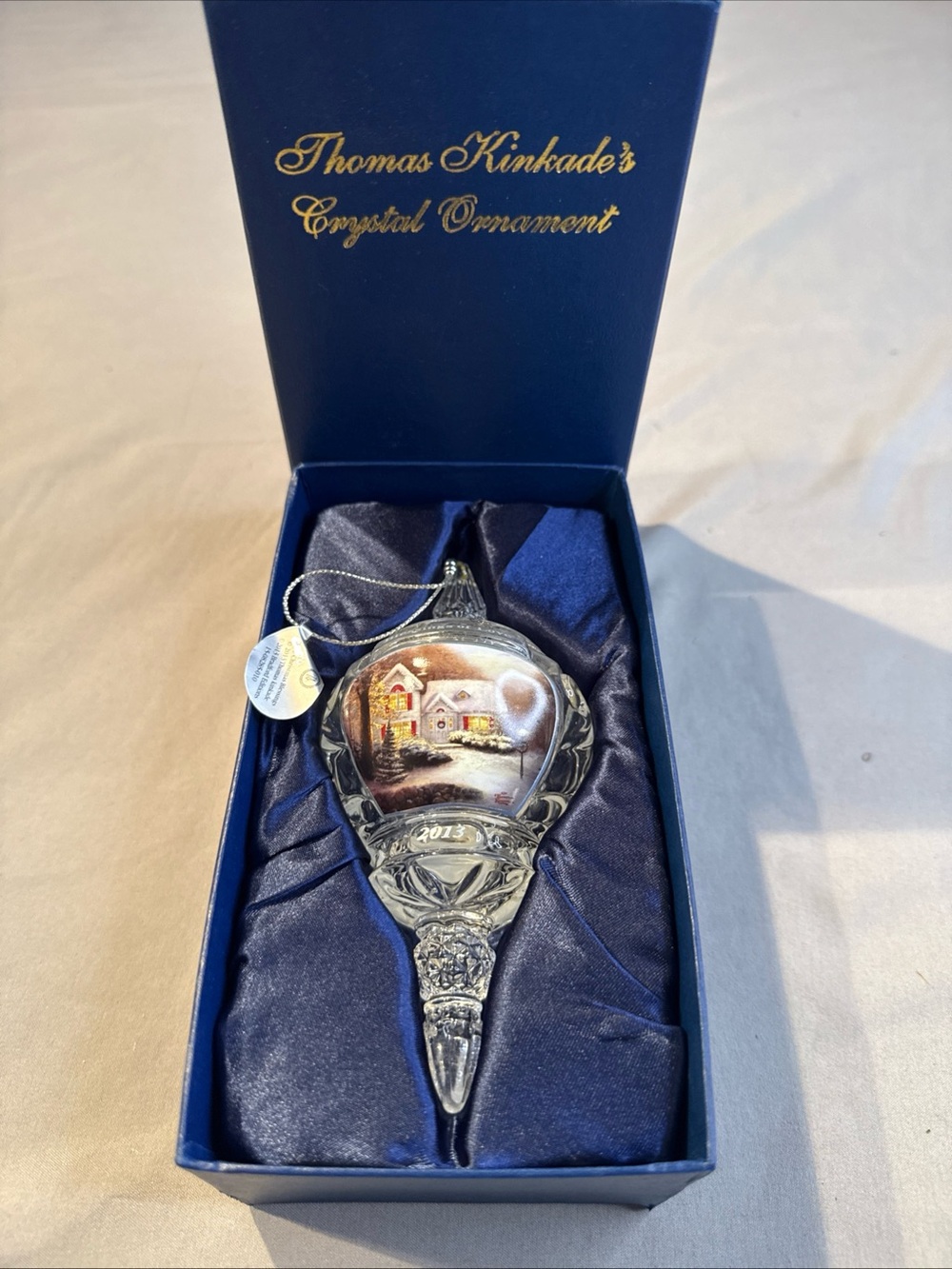 Thomas Kinkade  Crystal Holiday Ornament -2013 blessing of love